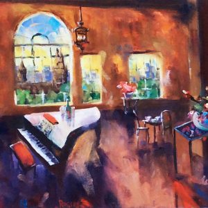 David Jones Ballroom with view of St Mary's Cathedral & Hyde Pk