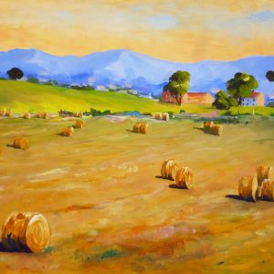 Hay Bales in Tuscan fields