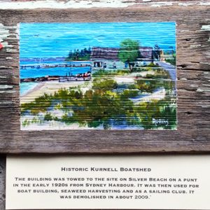Historic Kurnell Boatshed No 7 on original wood