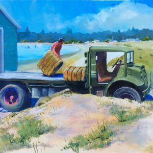 Historic Kurnell Boatshed and truck