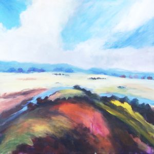 Abstract rural scene