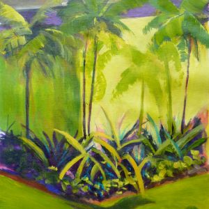 Shadows in a Fiji garden
