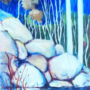 Trees, Rocks and Water