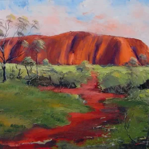 painting of Uluru 28x40