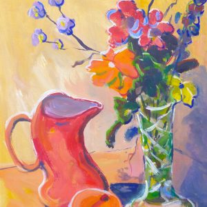 Vase, Jug and Orange No 1