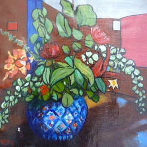 Vase of Flowers on Table